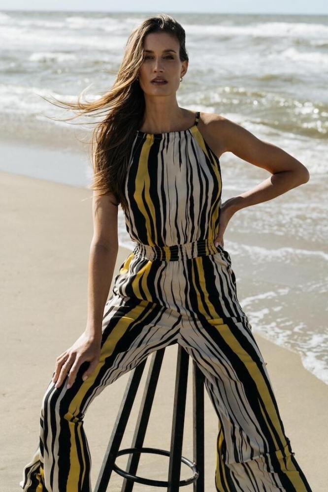 NATHALIE JUMPSUIT SU25 40 017 STRIPE SOLAR